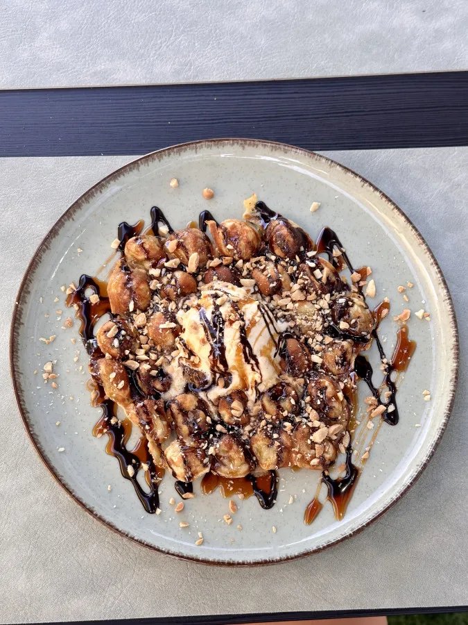Bubble waffle – karamela/kikiriki/plazma